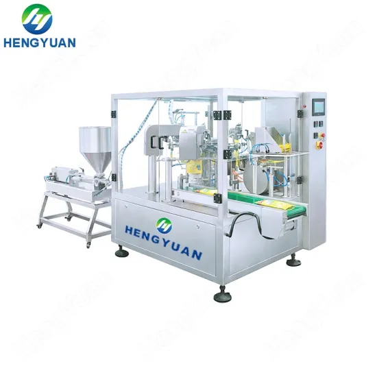 Rotary Type Automatic Premade Pouch Liquid Packing Machine HYRP8-200L-L