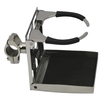 High Quality Stainless Steel Adjustable Folding Boat Yacht Cup Holder