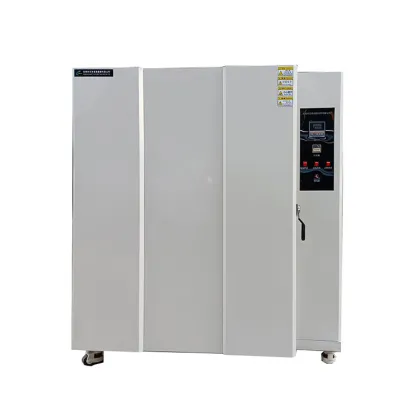Vertical mesh industrial oven
