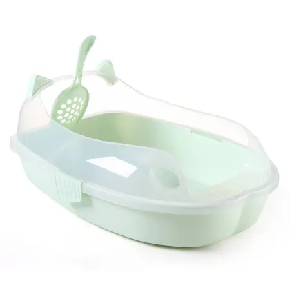 Open Top Cat Litter Box  with Scoop
