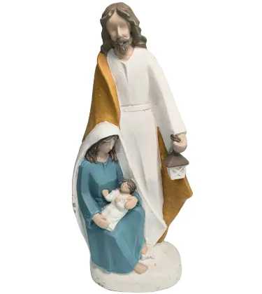 Polyresin Holy Family Figurine - Nativity Scene Religious Home Decoration
