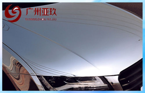 1.52*30m Silver Chrome Mirror Vinyl Film With Air Release Channels