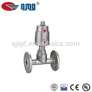Good quality flange stainless steel angle seat valve made in china