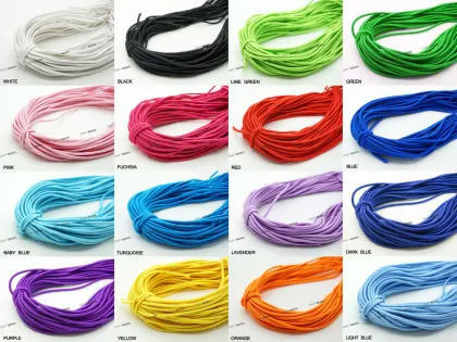 colored elastic cords stretch elastic rubber cord