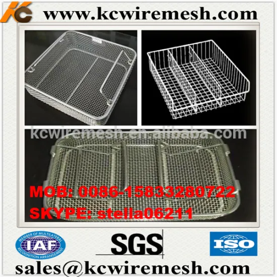 Manufacturer!!!!! KANGCHEN Medical Rectangular Storage Mesh Baskets WITH LID PERFORATED SIDES
