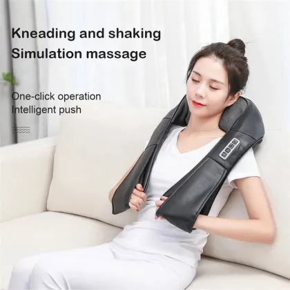 Neck Body Heat Deep Kneading Massage Pillow Belt
