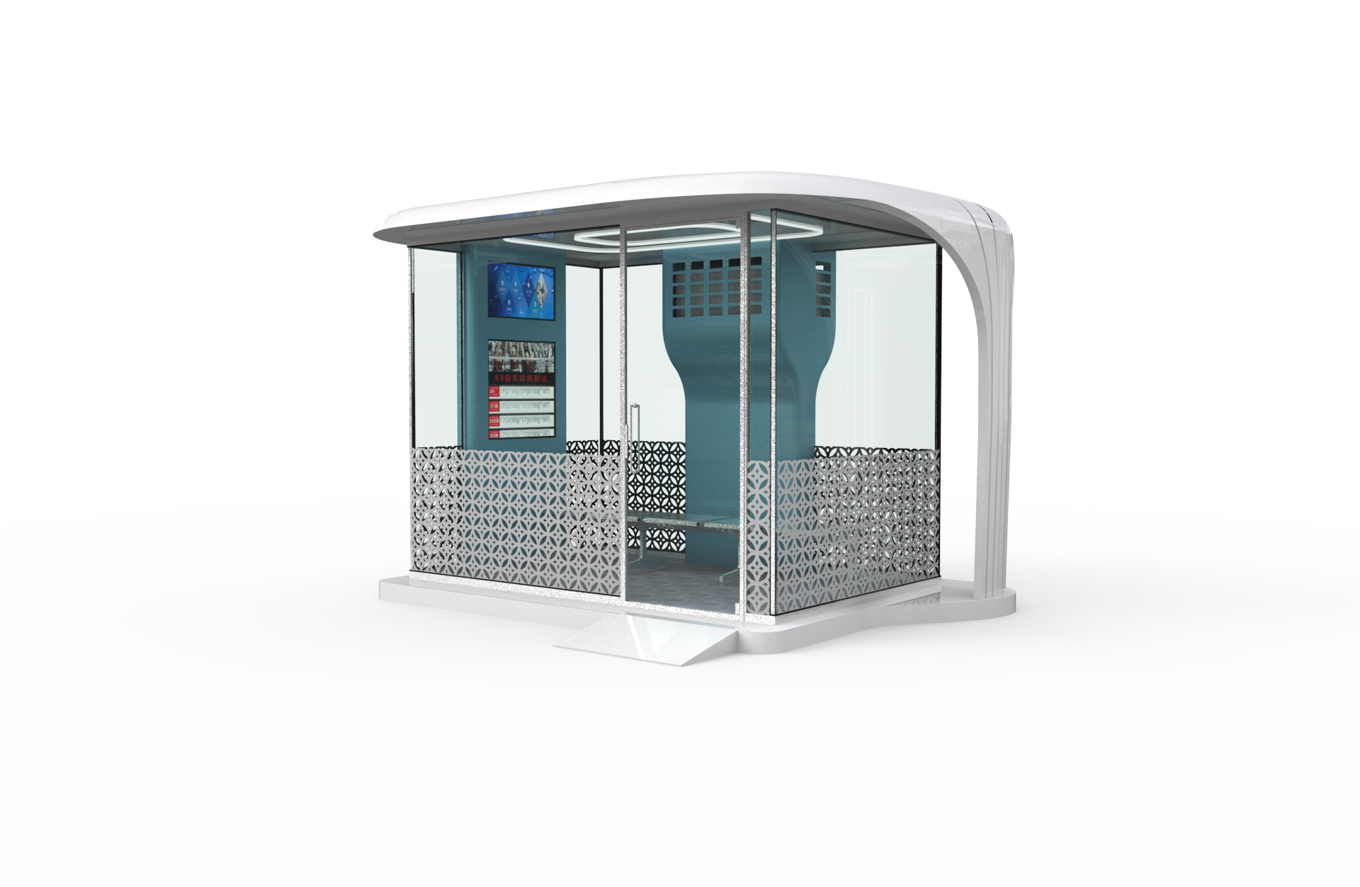Smart bus shelters for customized smart city furniture