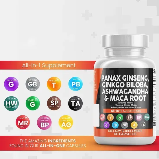 Energy-Boosting Herbal Capsules Combo