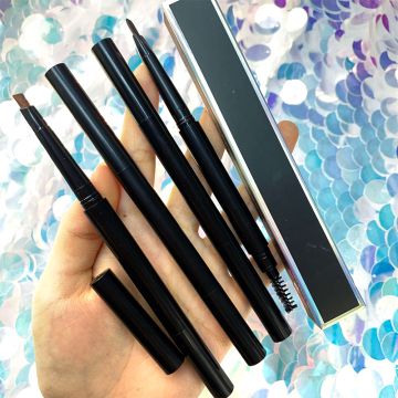 Wholesale Waterproof Double-Ended Eyebrow Pencil with Brush for Private Label