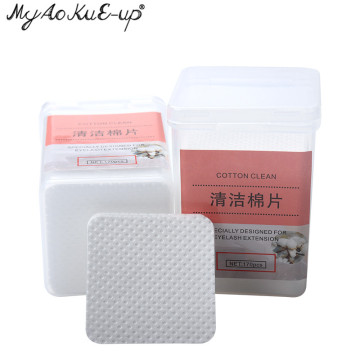 Eyelash Glue Remover Cotton Wipes 200 pcs/ box Cleaner glue gel nail tips polish Soft Paper Wipes Pad eyelash make up Tools