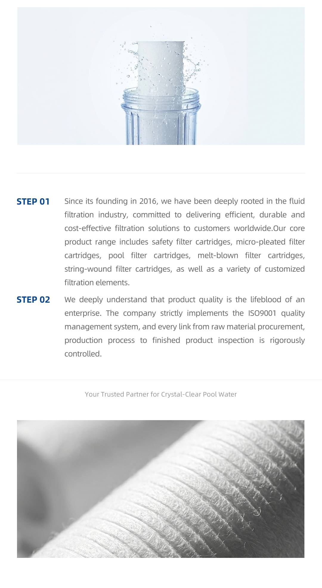 7.melt-blown filter cartridge detail page