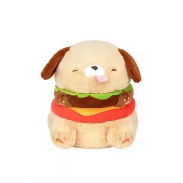 Decorazione di peluche per la casa di peluche per cani da hamburger creativo