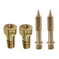 Brass nozzles turn-milling composite parts machining