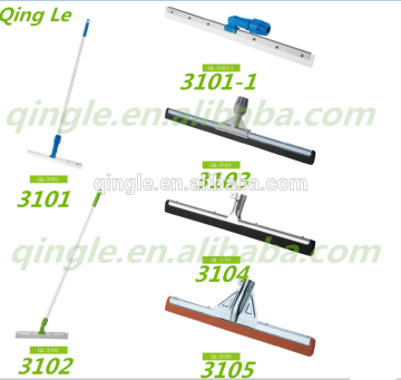 Aluminum Handle floor squeegee with double eva rubber