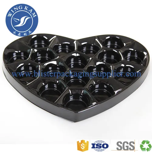 Plastic Blister Tray For Chocolate Food Grade Tray