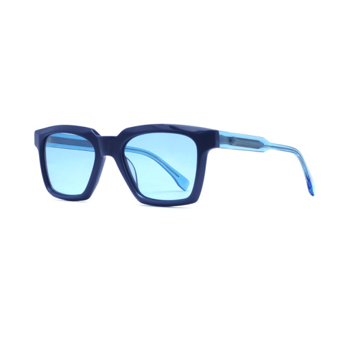 2022 Modedesign Männer Square Acetat polarisierte Sonnenbrille