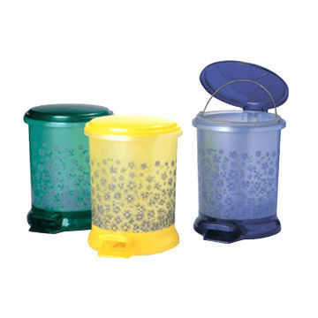 Trash Bins, Customized Logos and Designs are Accepted, Made of PP, OEM Orders are Accepted