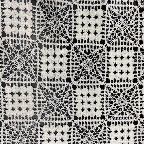 Jacquard Chemical Lace Embroidery Fabric Of Geometric Shapes