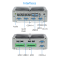 9-36V Fanless Industrial PC POE RS485 Linux Computer