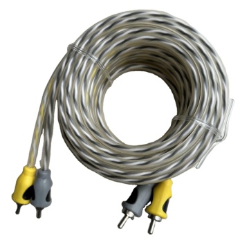 4 Plugs RCA Cable with Twisted Pair Audio OFC Copper for Car