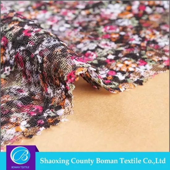 China Manufacturer Top-end Dress Print chemical lace fabric