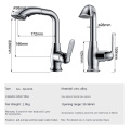 Bad Toilette aus rostfreiem Stahlbecken Wasserhahn ausziehen