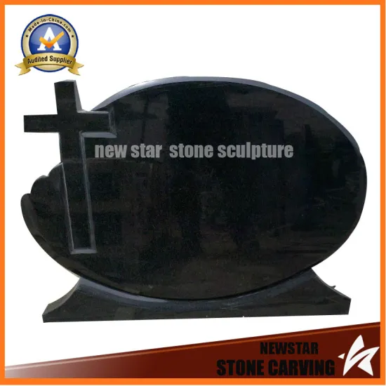 Cheap Black Granite Tombstone Memorial Sculpture