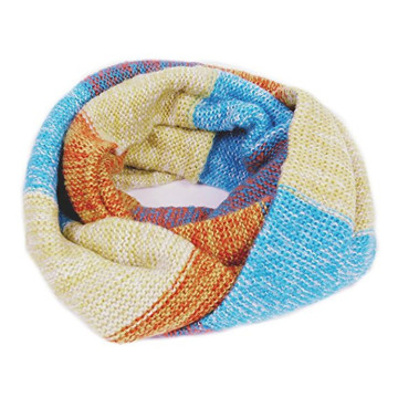 Color winter grils knit scarf snood