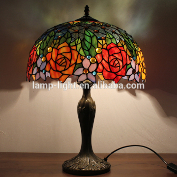 S001B16T01, 12" antique tiffany table lamp for bedroom with wholesale price
