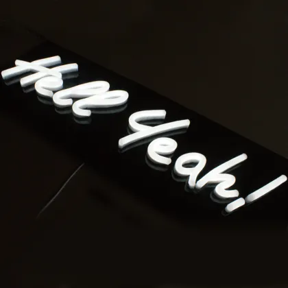 WHITE LIGHT LED NEON LETTERS