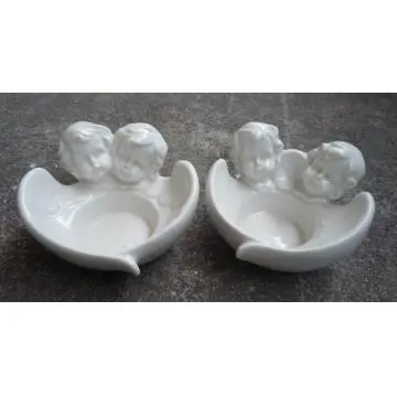 Ceramic Angel Candle Holders