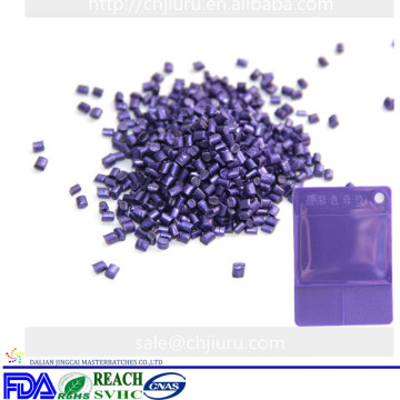 Purple color pellet good dispersibility masterbatch for injection