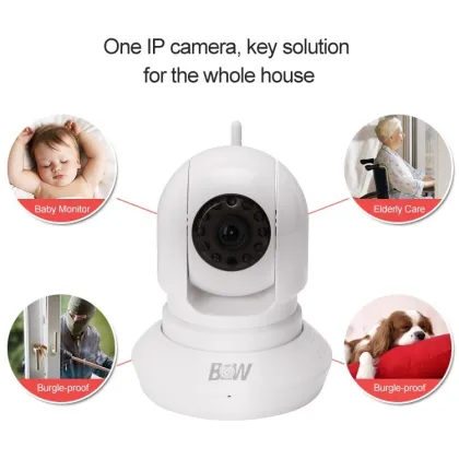 WiFi smart home wireless alarm camera with IR LEDS night vision