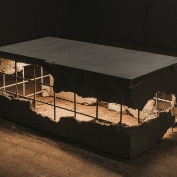 Box Industrial Style handgefertigte Terrassentisch