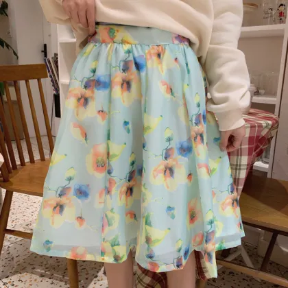 Top Quality Floral ladies skirt in Summer