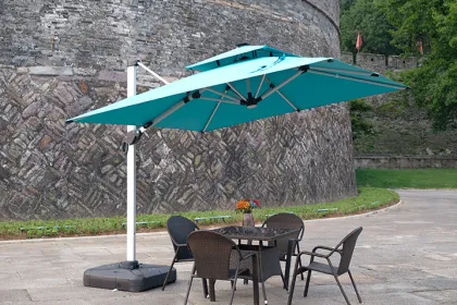 Outdoor Roman umbrellas without lights