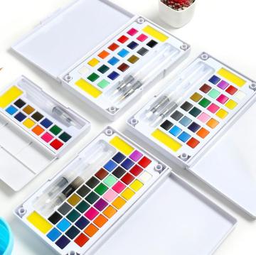 Kit di verniciatura ad acquerello portatile per principianti - Gli artisti forniscono colori premium