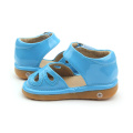 Детски обувки на едро Ефектни сини детски скърцащи обувки