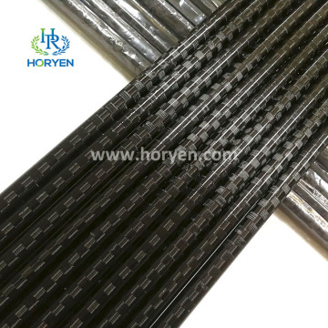 High strength round carbon fiber spread pipe