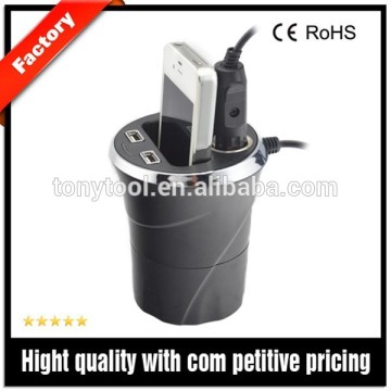 Cup-shaped Dual-port Cigarette Lighter Sockets