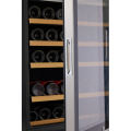OEM ODM 122 ขวดคอมเพรสเซอร์คู่โซนตู้เย็นไวน์คู่ประตูคู่