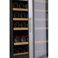 OEM ODM 122 Bottles Compressor Dual Zone Double Door Wine Fridge