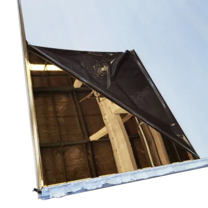 Golden Hairline Stainless Steel Panel