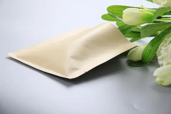 Kraft Paper 3 Side Seal Bag with valve