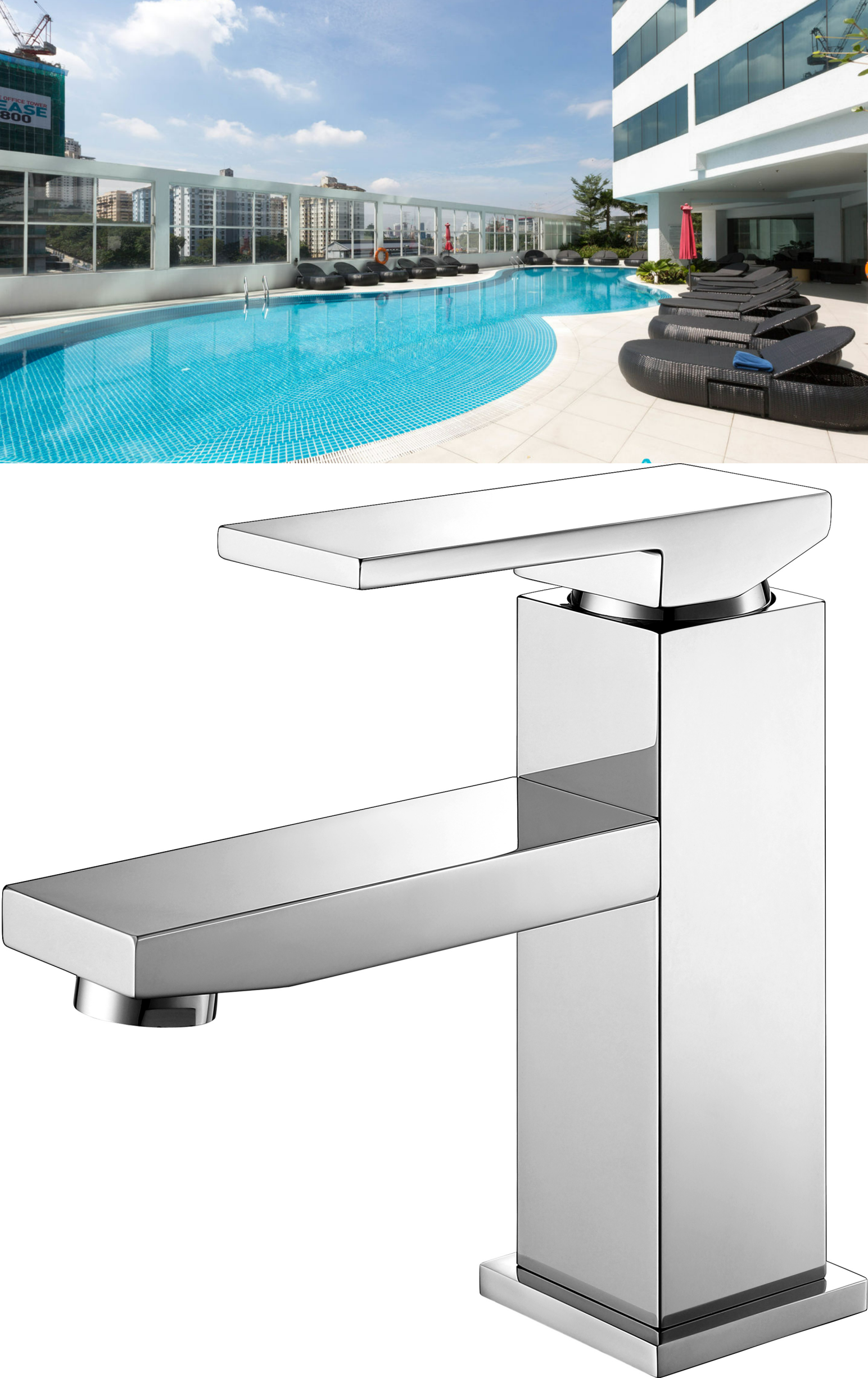 deck mounted basin mixers