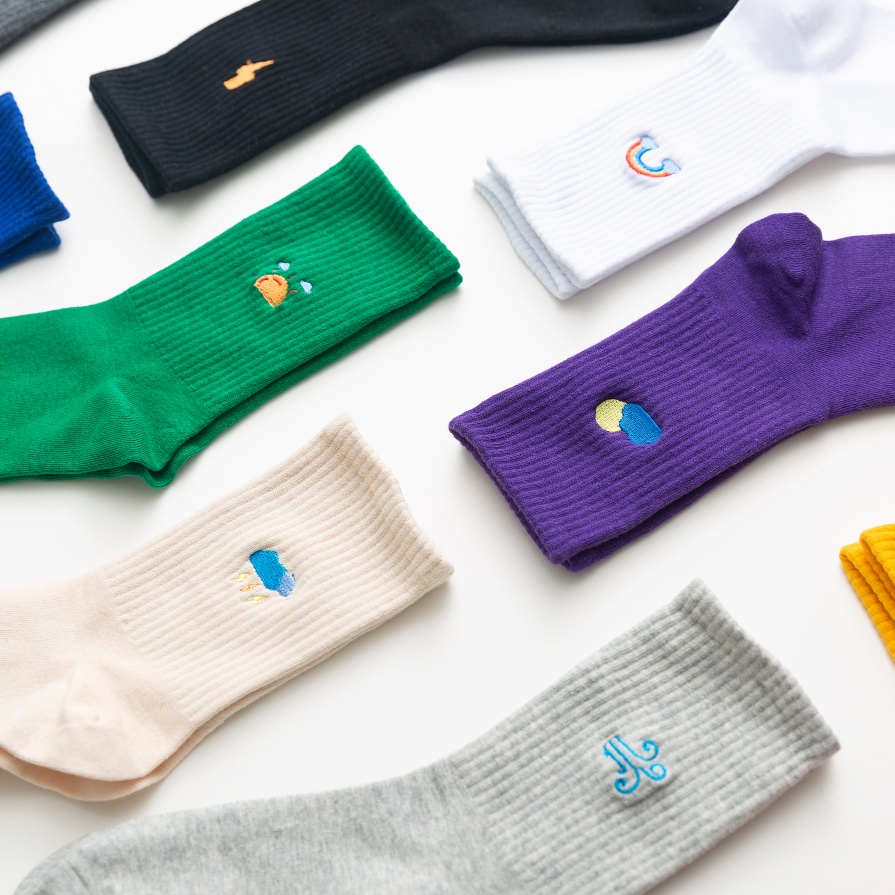 Maraming nagagawa 61.7% Cotton Mid-Leg Sock Set