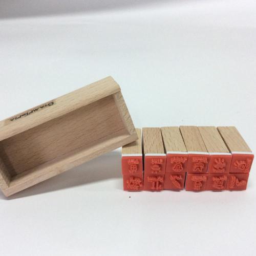 customized kids wooden stamp