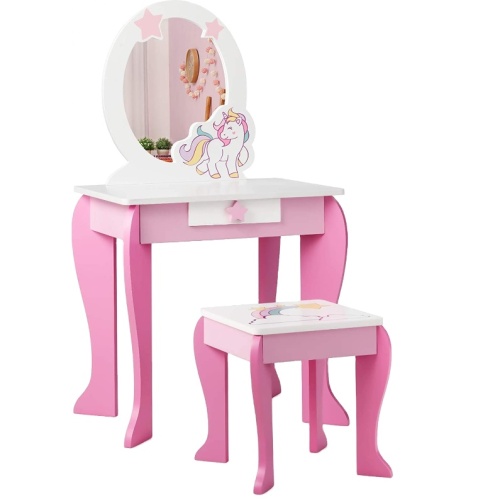 Detachable Kids Vanity Table And Chair Set