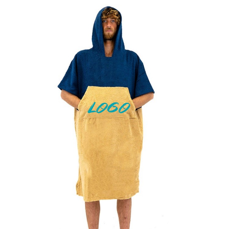 100% cotton terry surfing gear with hooded