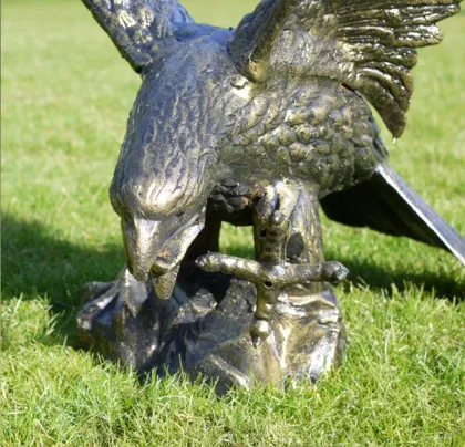 Outdoor animal metal sculpture bronze statue aigle for sale
